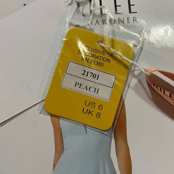 PEACH NWT MORILEE BRIDESMAIDS 21701 - Picture 4 of 10